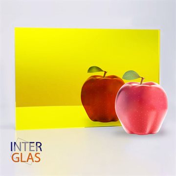 3 mm speil i plexiglass - Gul - 3050x2050 mm